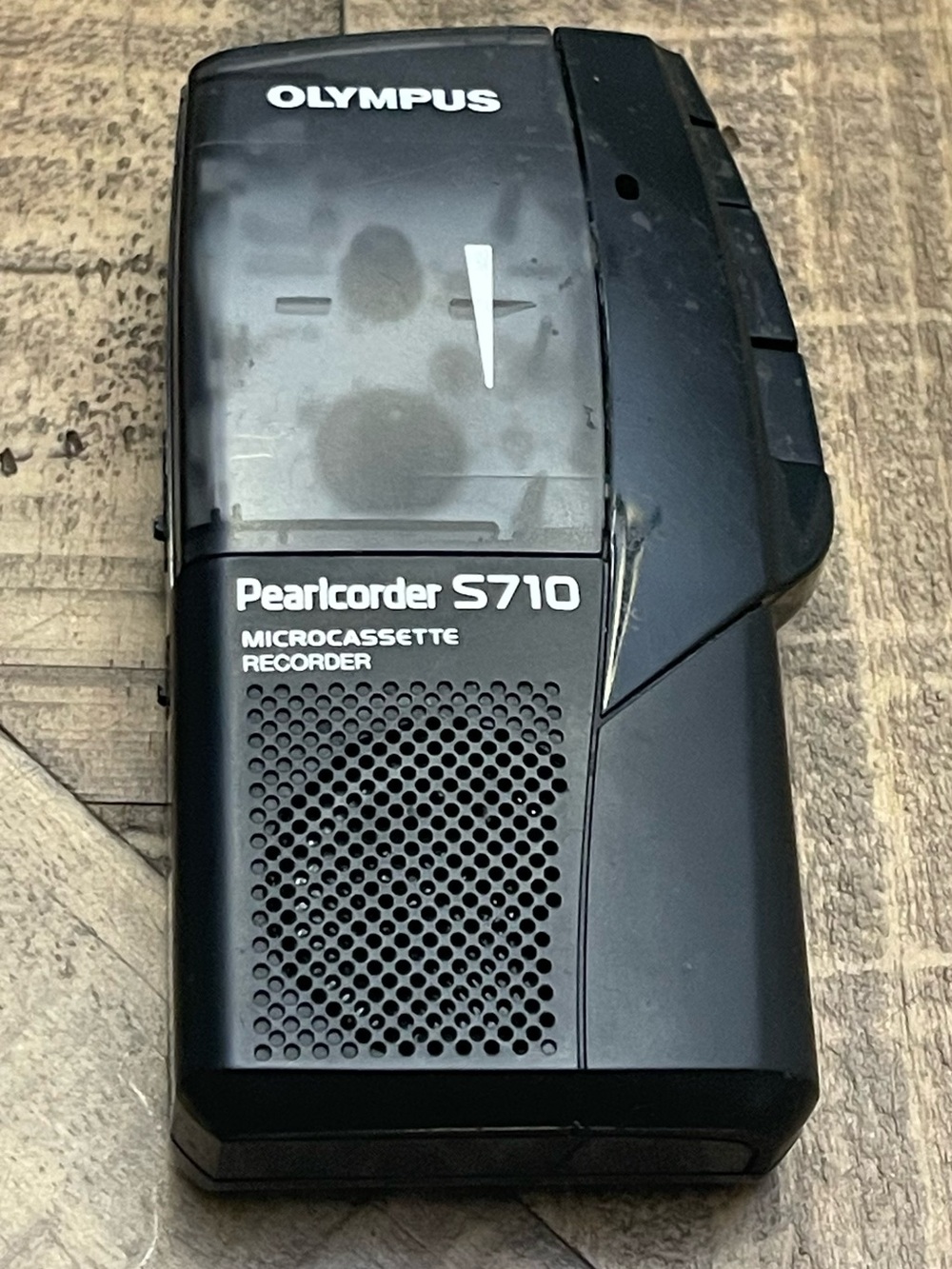 Olympus Pearlcorder S710 Black Microcassette Recorder